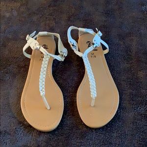 Cute white sandals